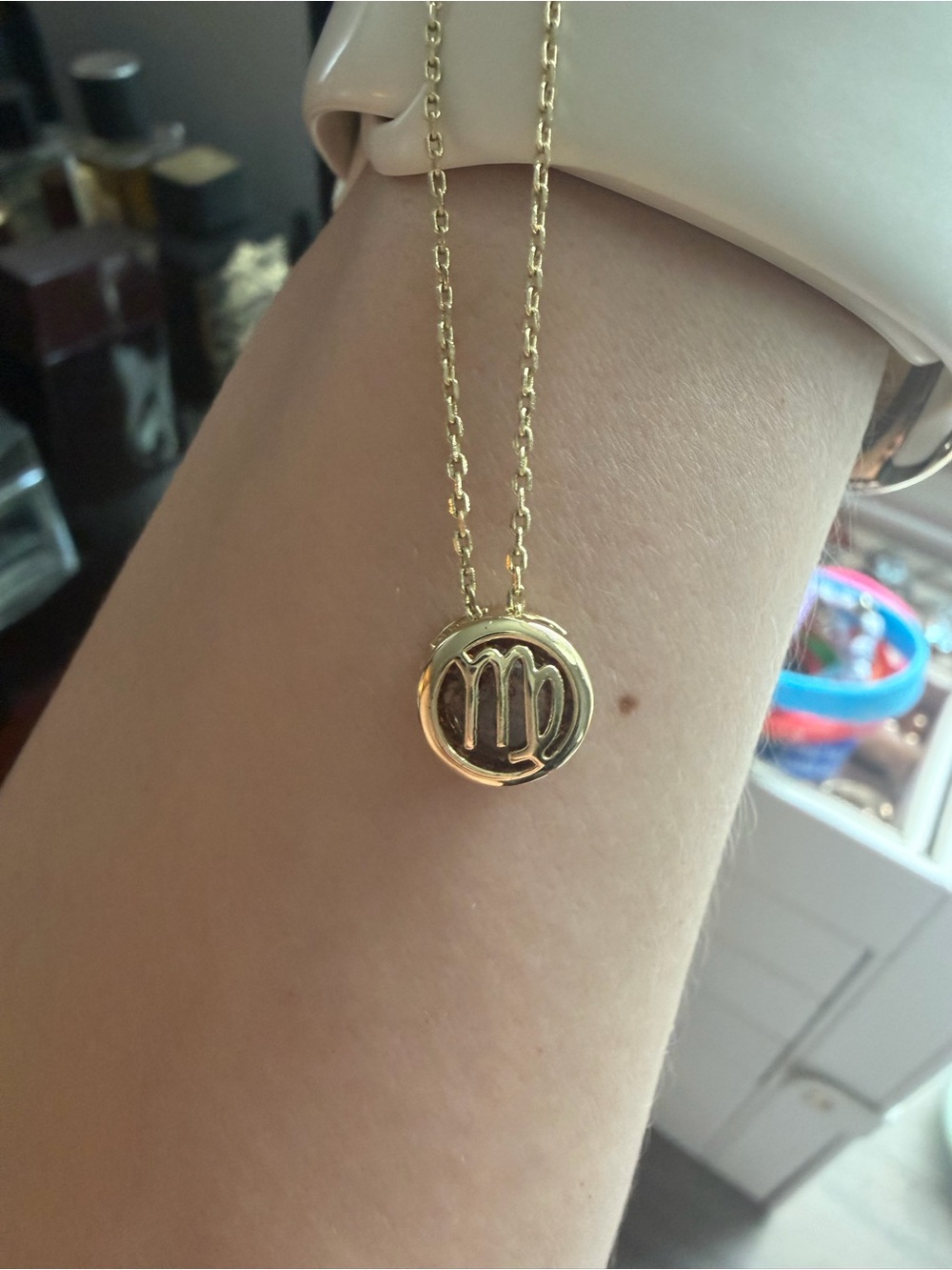 Gold Virgo Zodiac Pendant Necklace - Women's Jewelry